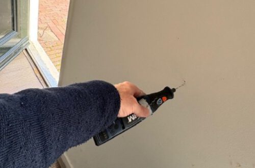 klein gaatje boren voor bewijslast energielabel